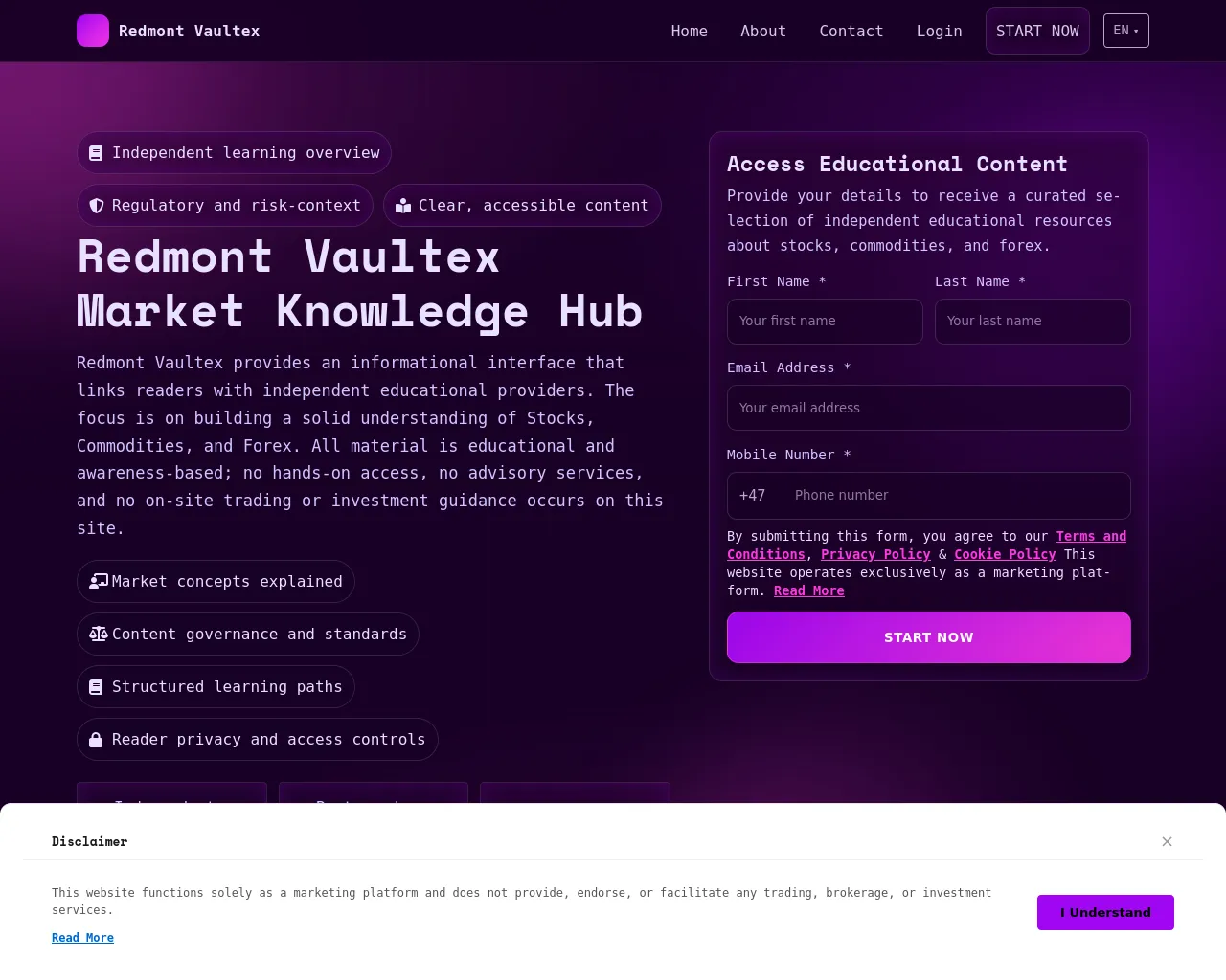Screenshot of redmontvaultex-system.com