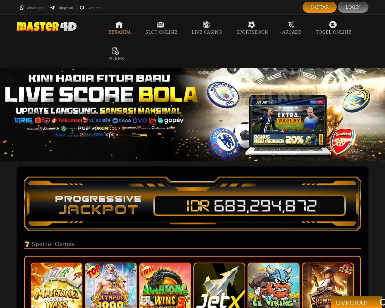 Stored screenshot of master4d.co