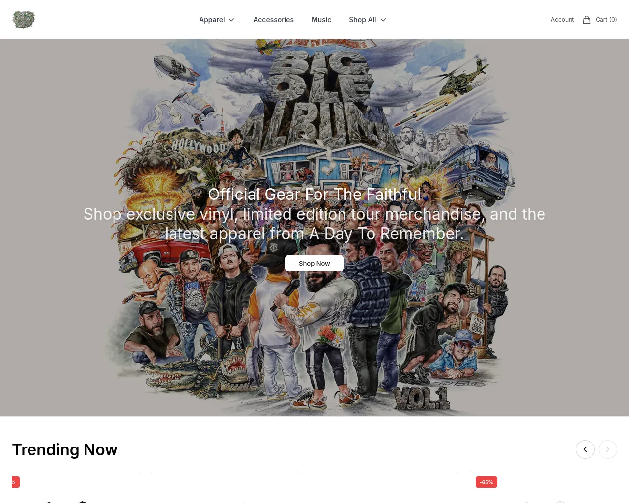 Screenshot of adtrclothing.shop