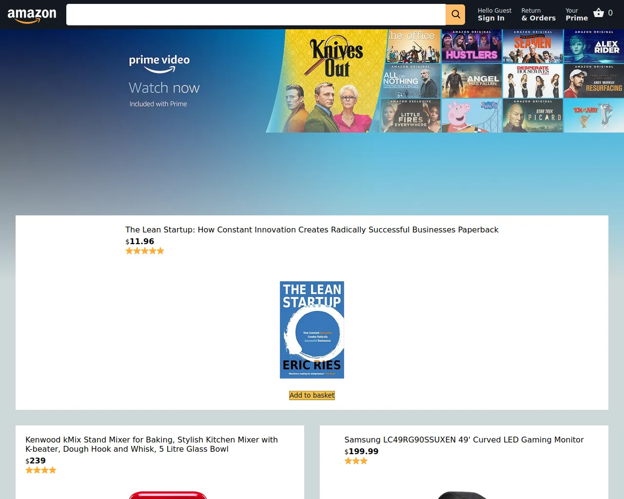Stored capture of amazon-clone-gamma-nine.vercel.app