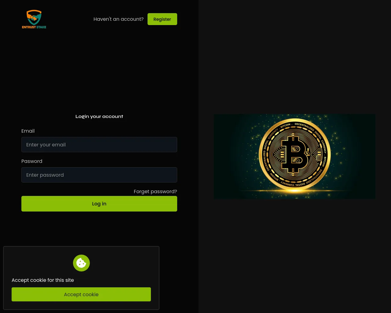 Screenshot of entruststake.sbs
