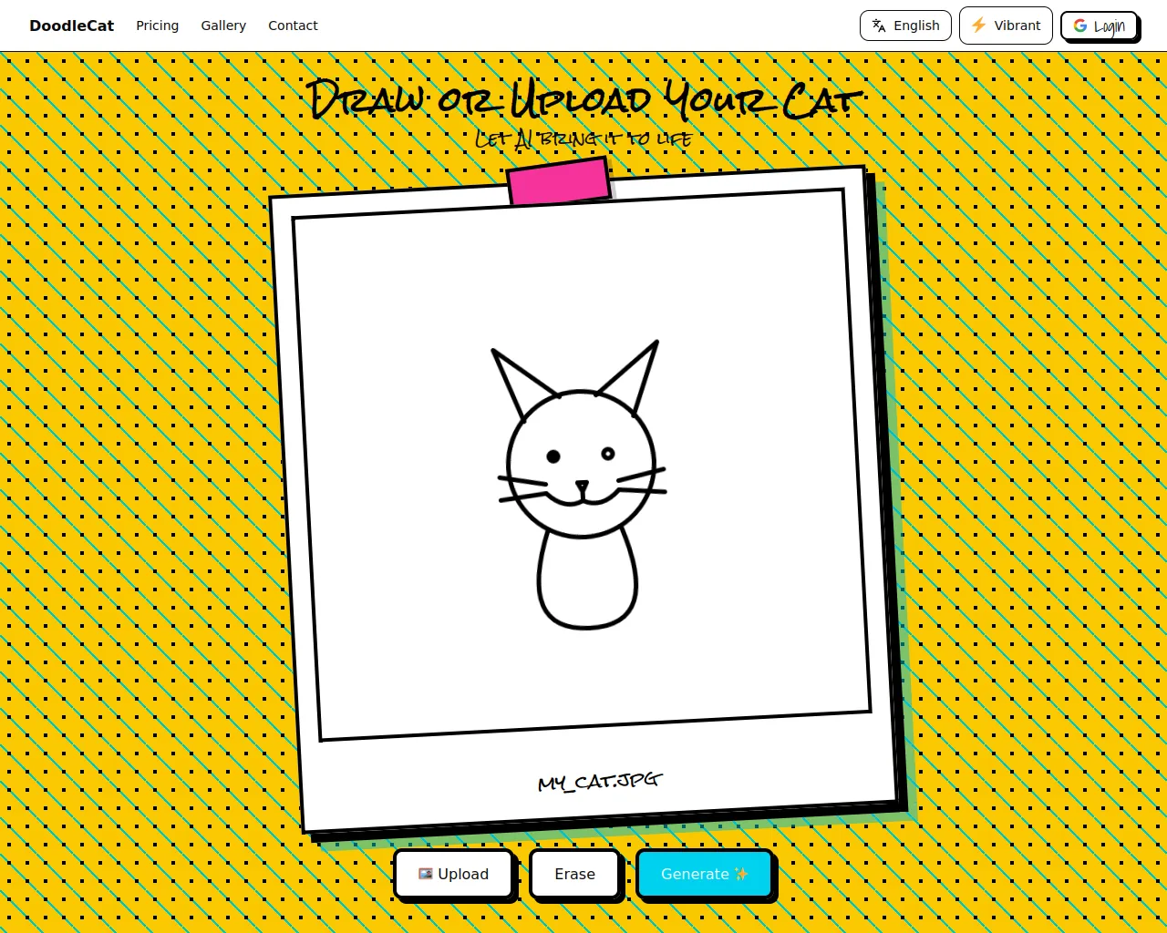 Screenshot of doodlecat.app
