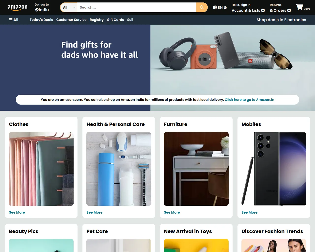 Screenshot of amazonclone-steel-two.vercel.app