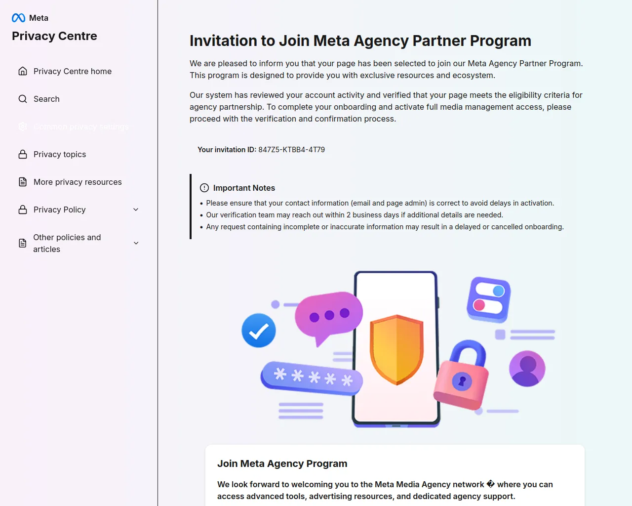Screenshot of agencycentre-meta.com
