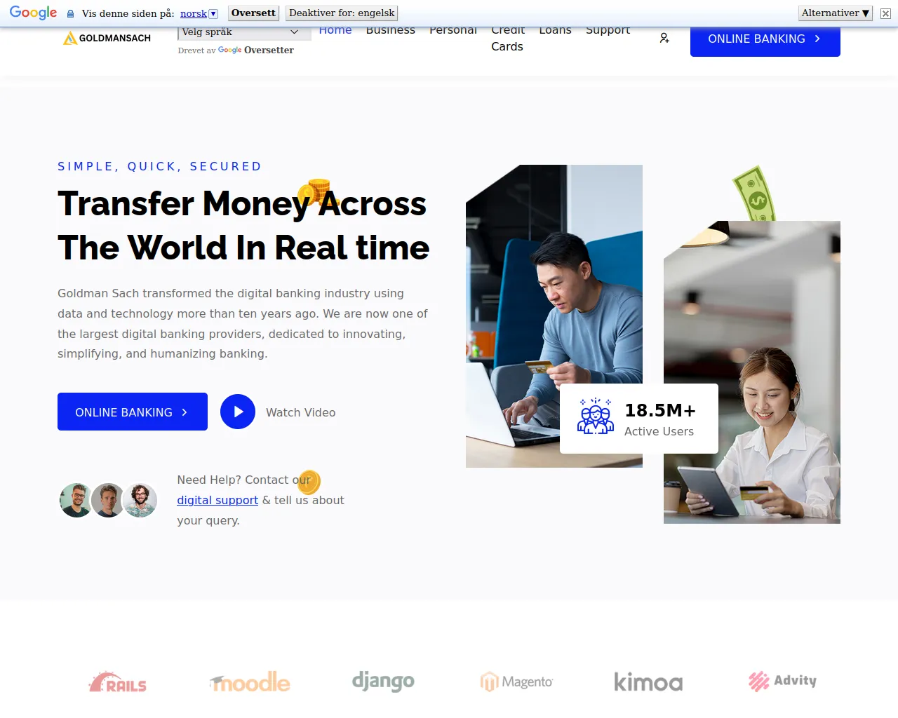 Screenshot of globalmasach.com