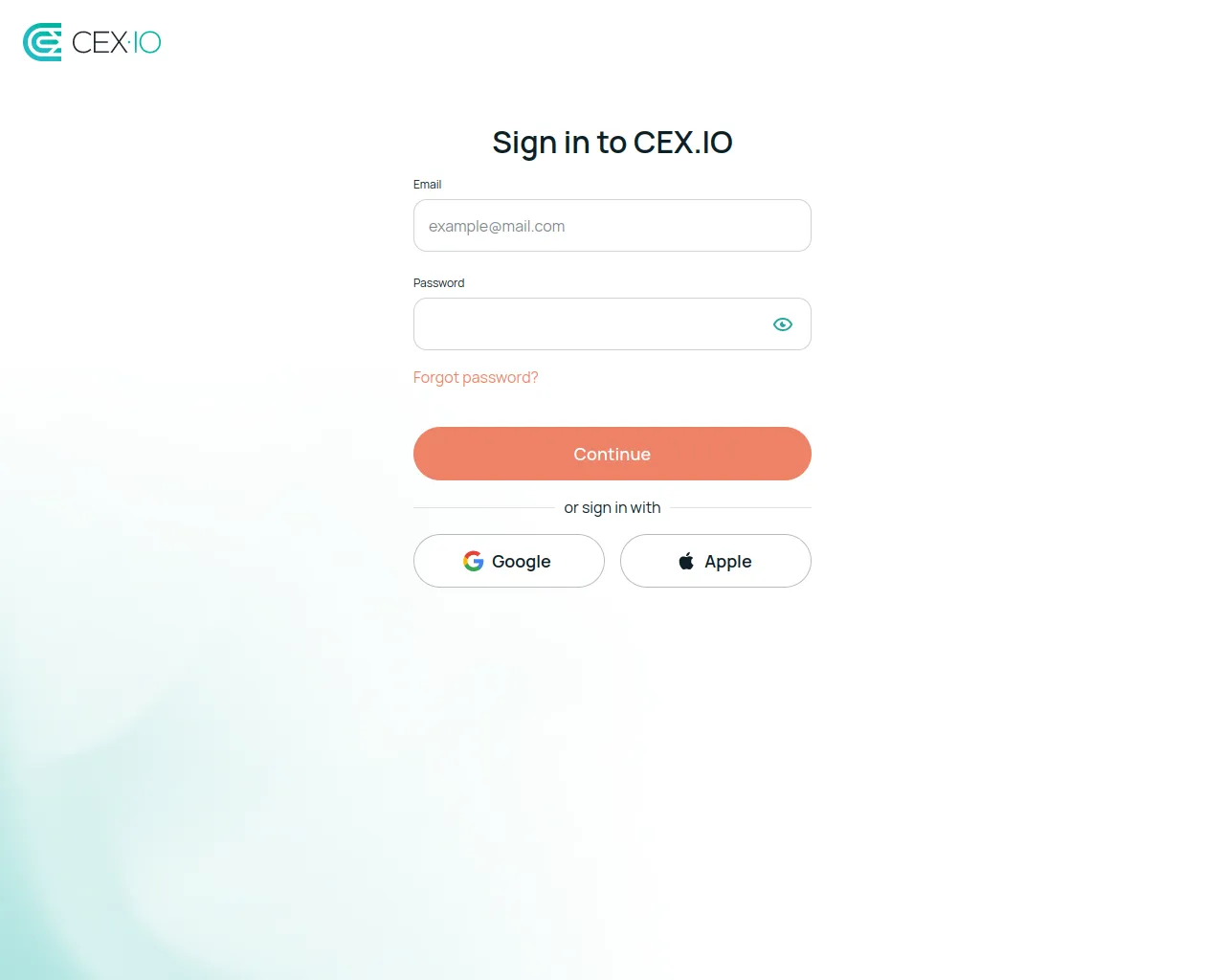 Screenshot of cex-io-login.com