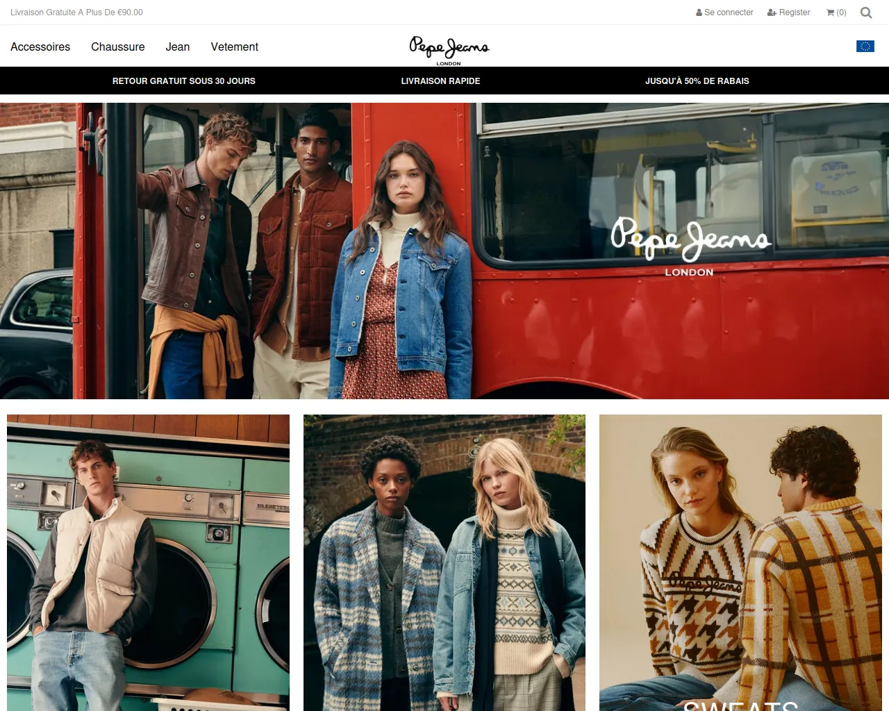 Stored capture of pepe-jeans.fr