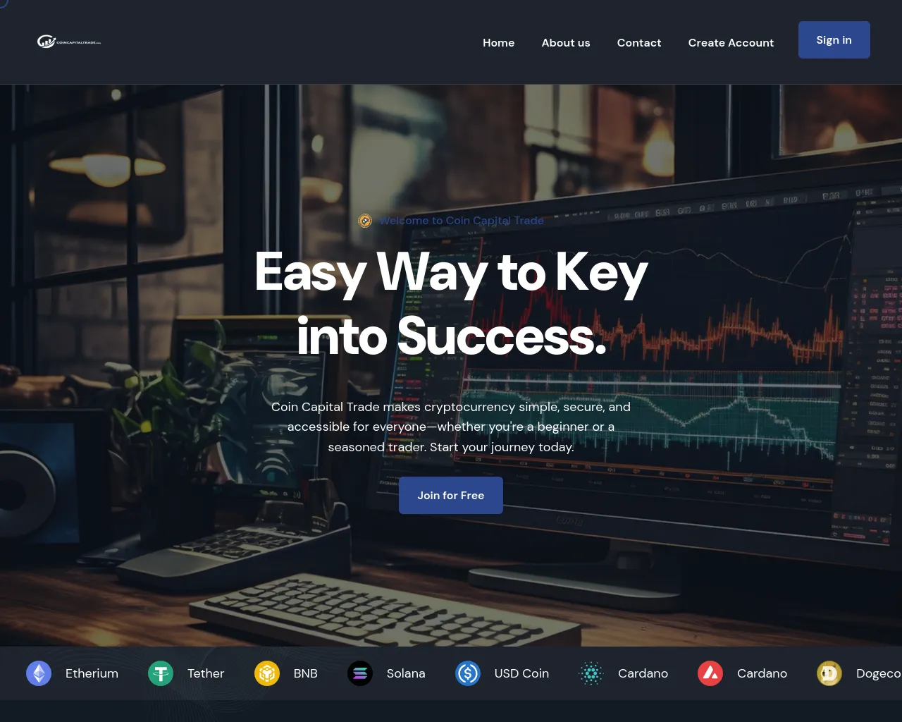 Screenshot of coincapitaltrade.org