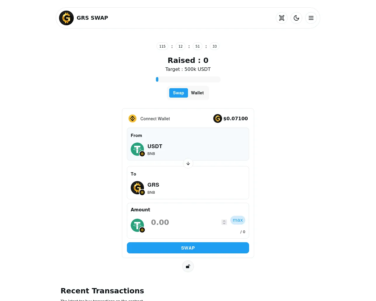 Screenshot of grspresale.com