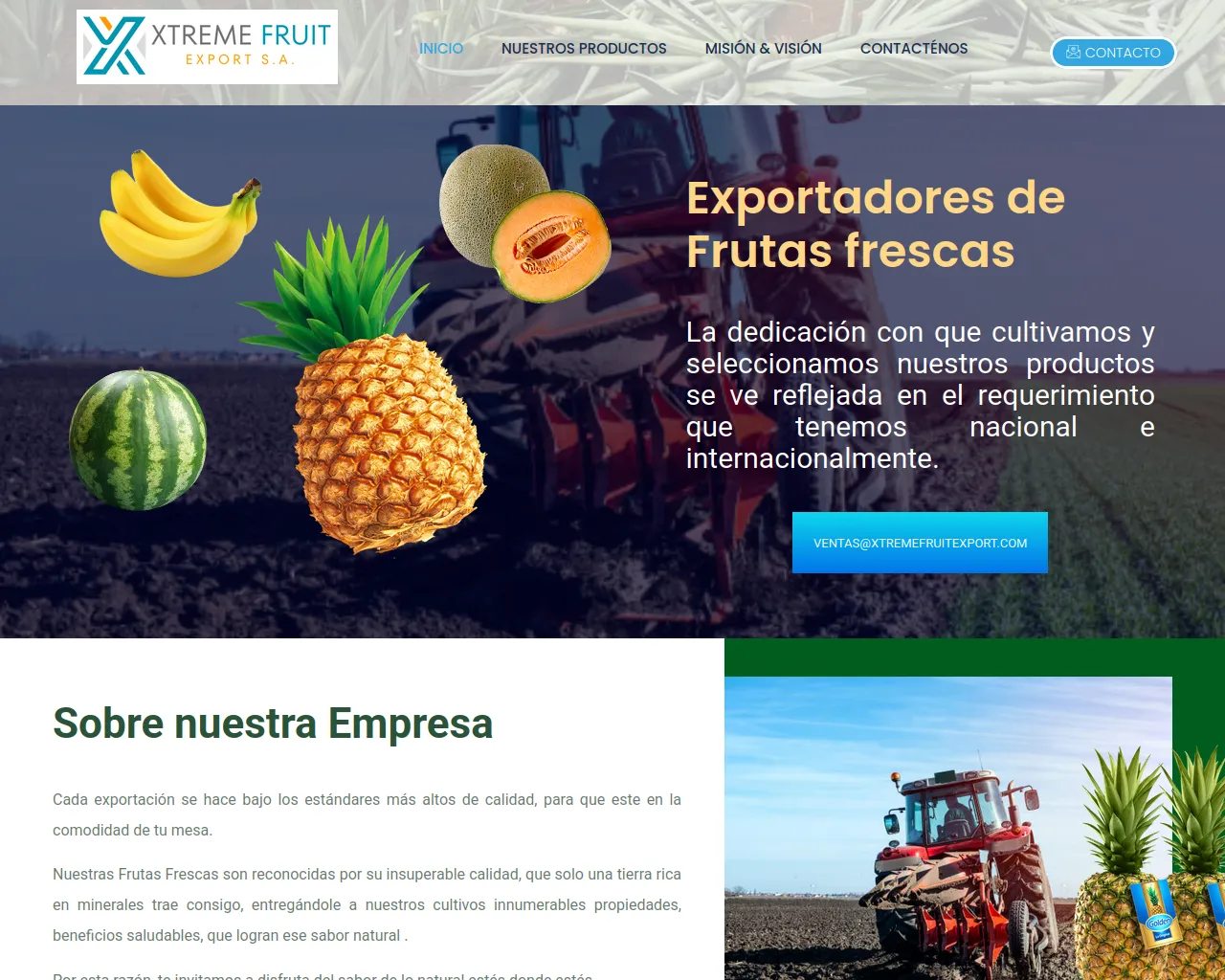 Screenshot of xtremefruitexport.com