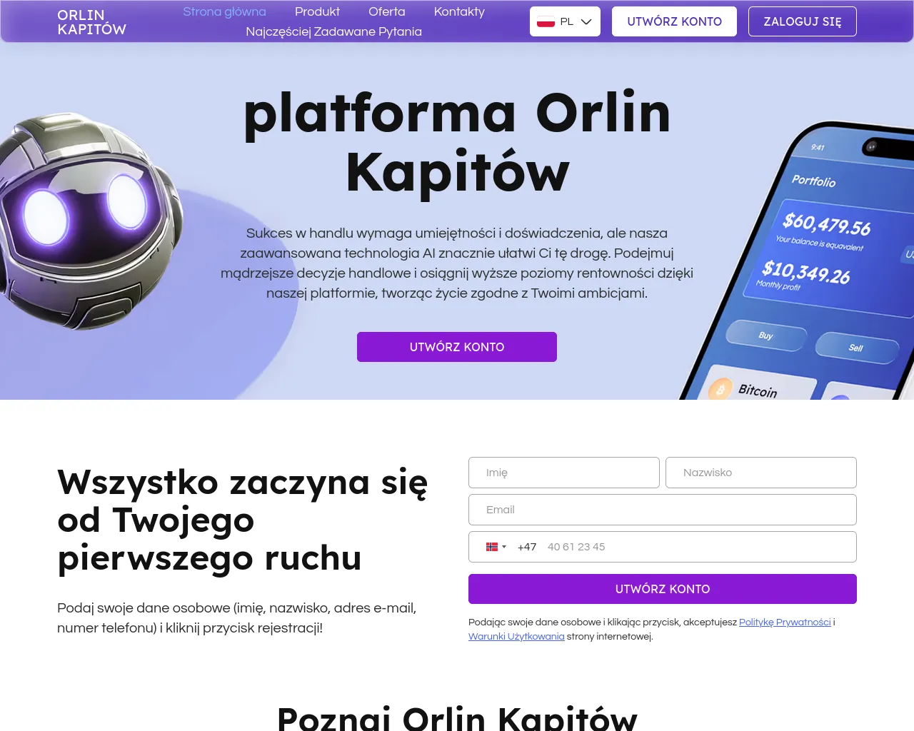Screenshot of orlinkapitow.com