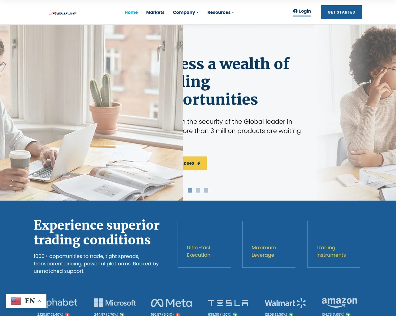 Screenshot of primetradehub.info