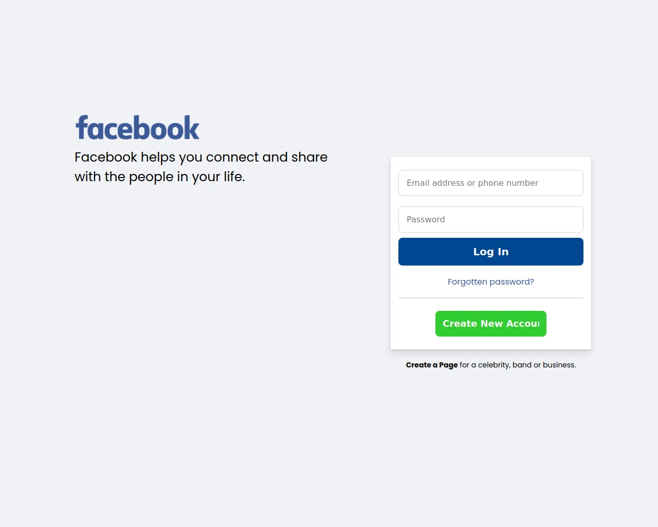 Screenshot of facebook-clone-theta-nine.vercel.app