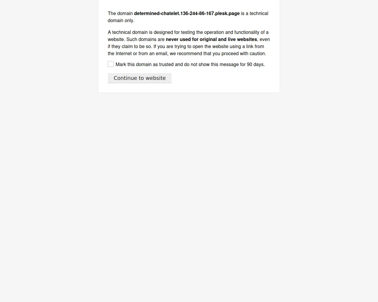 Screenshot of determined-chatelet.136-244-86-167.plesk.page