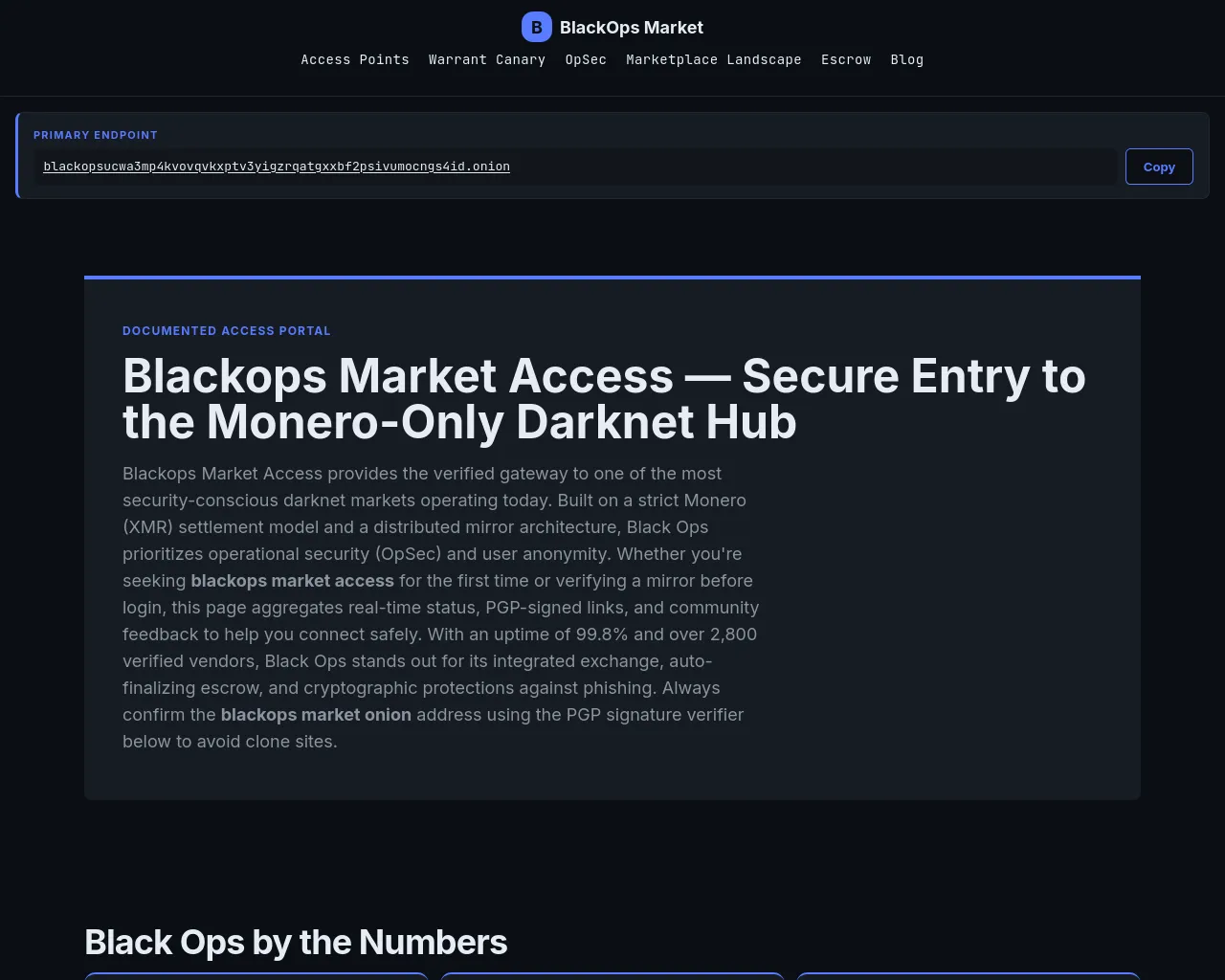 Screenshot of blackops-link.cyou