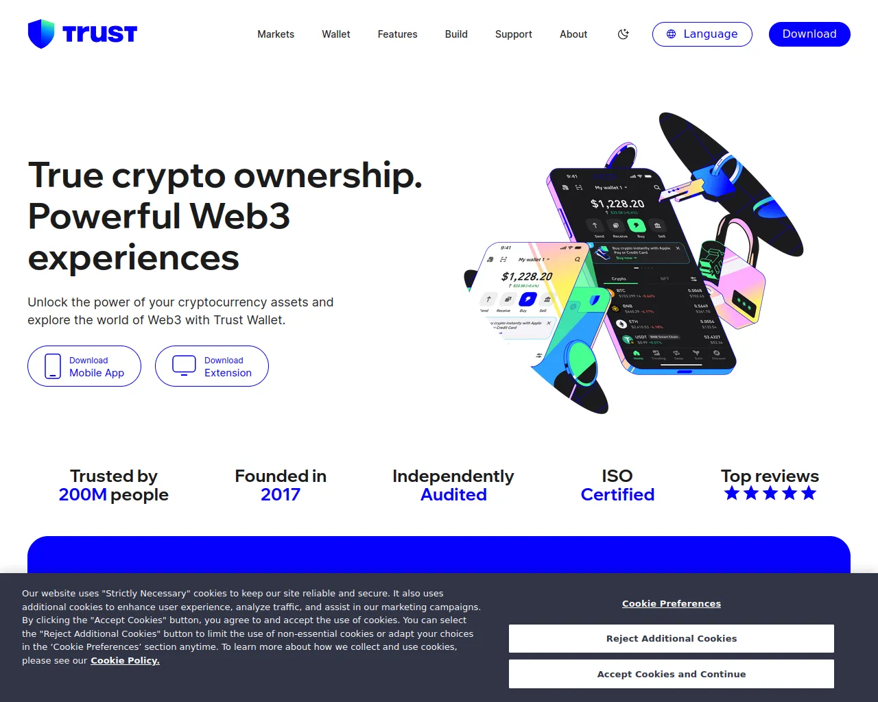 Screenshot of wave-trustwallet.com