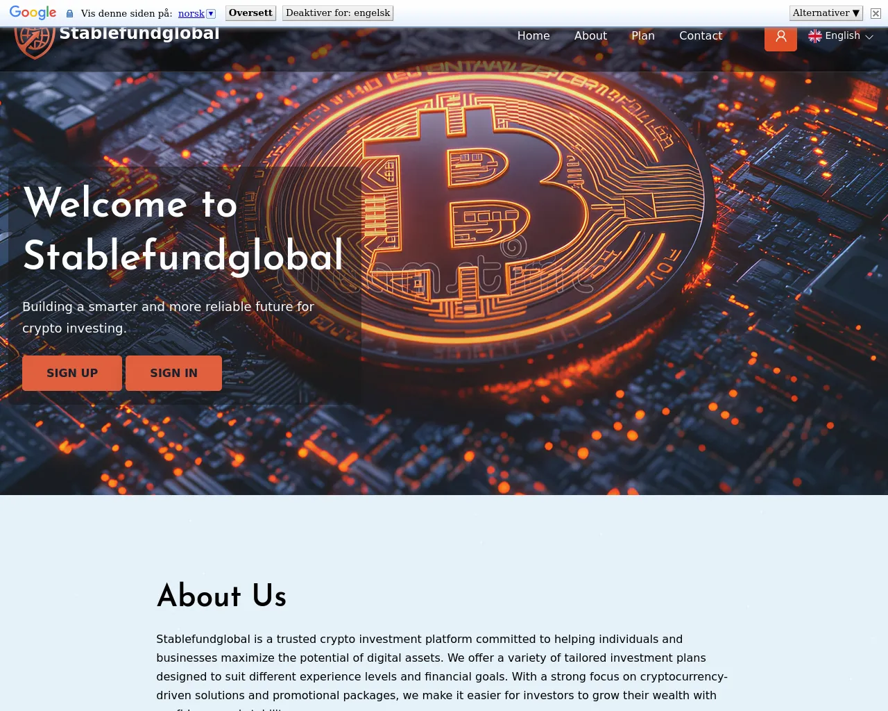 Screenshot of stablefundglobal.com