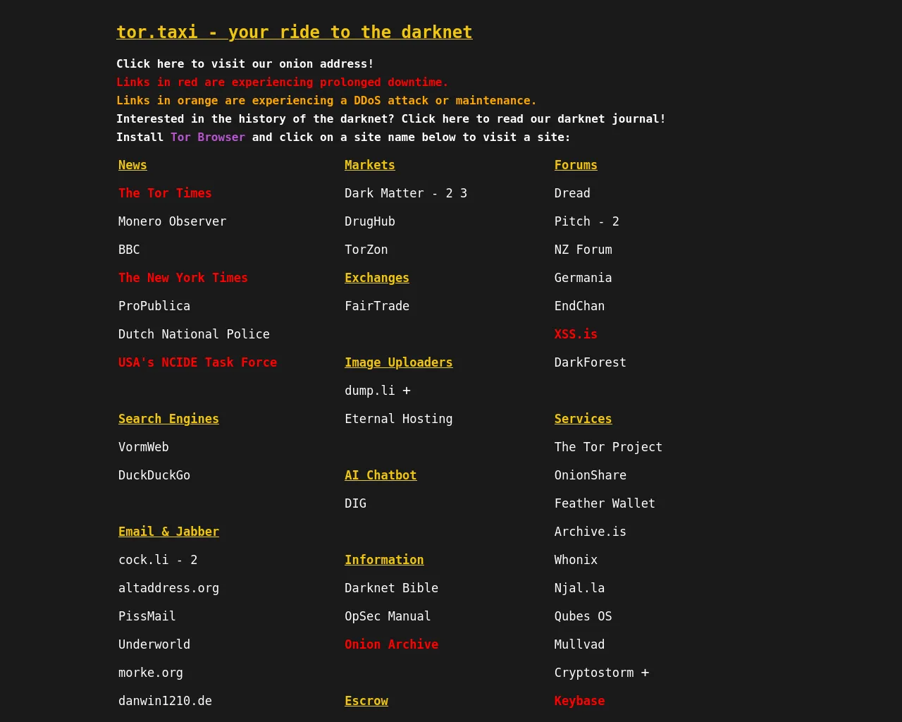 Screenshot of rot.taxi