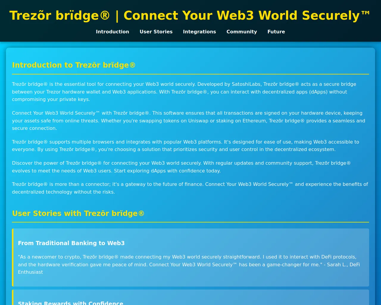Screenshot of brdge-trazor.pages.dev