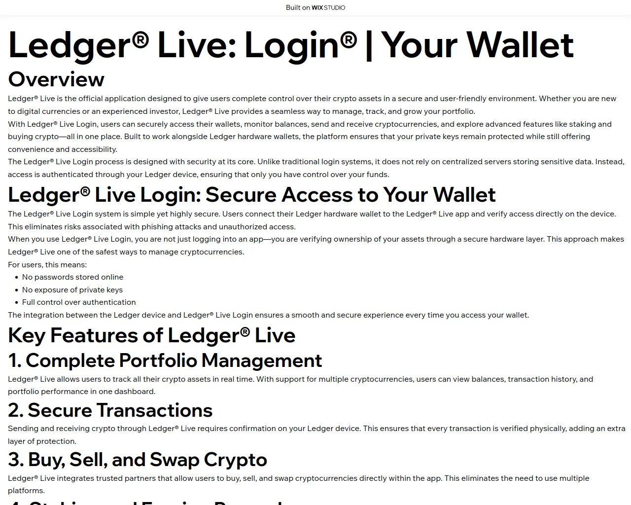 Screenshot of device-livestarts.wixstudio.com