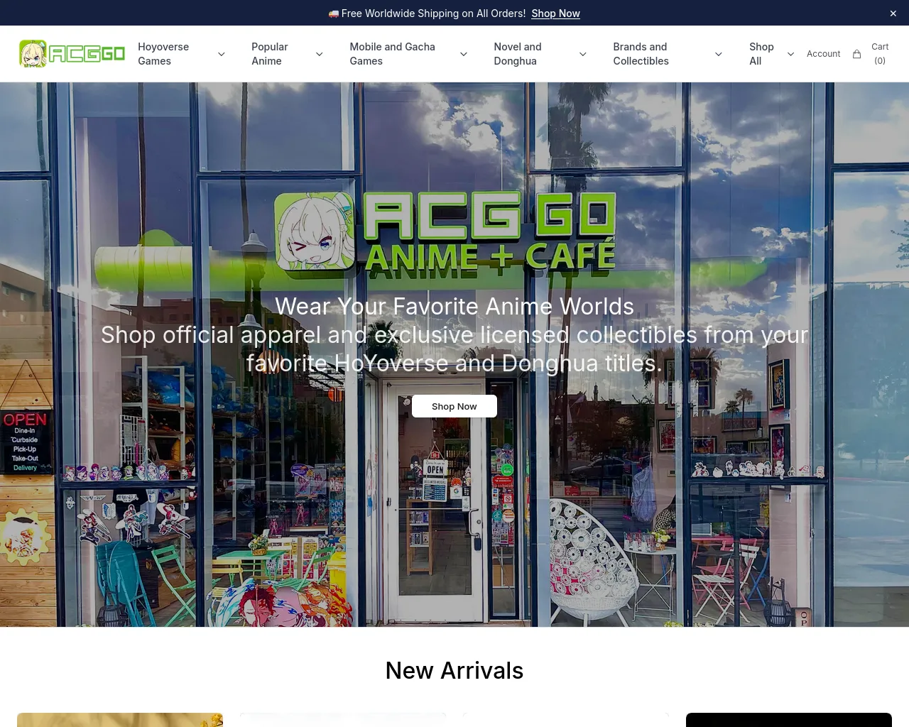 Screenshot of acggoshop.shop