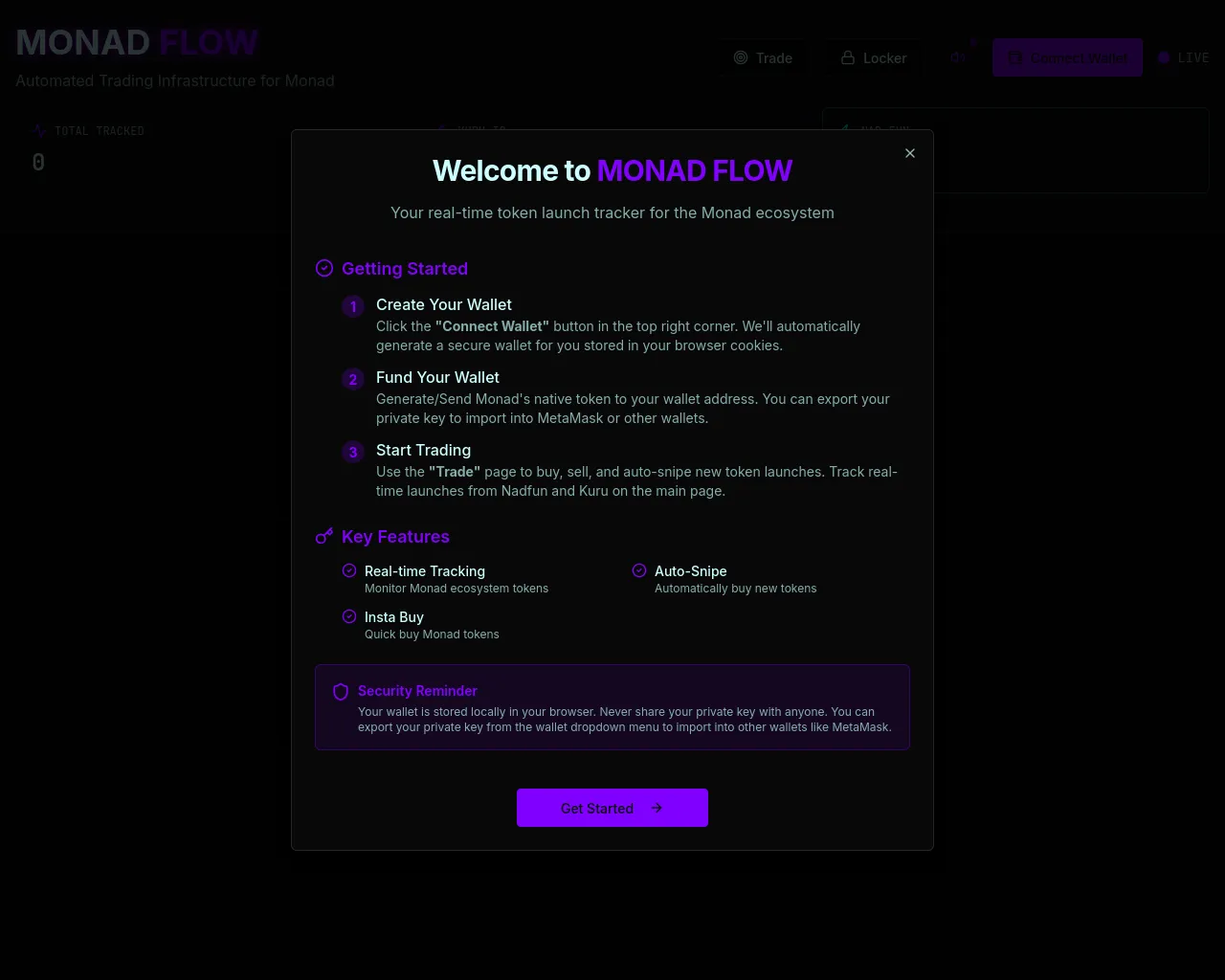 Screenshot of v1.monadflow.tech