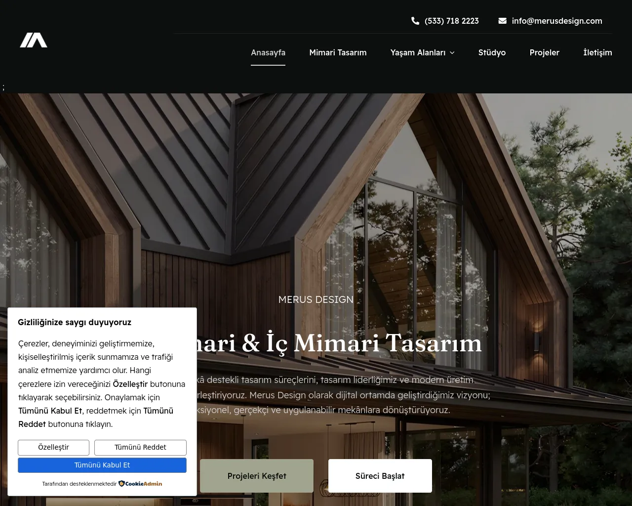 Screenshot of merusdesign.com