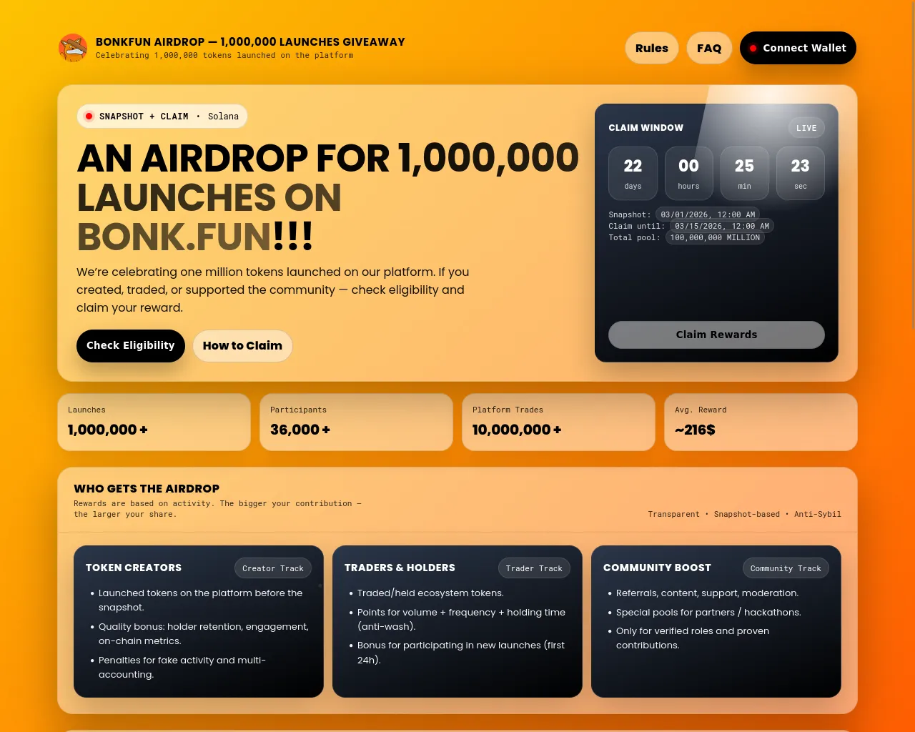 Screenshot of bonk-fundrop.site