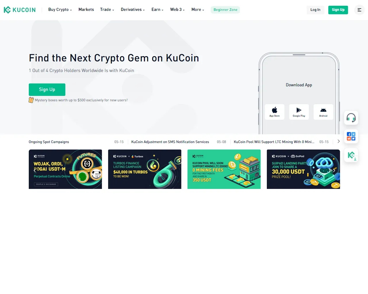 Screenshot of kucoiniellogin.webflow.io