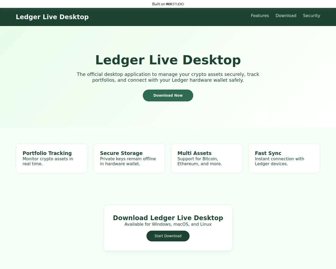Screenshot of work-dekstop.wixstudio.com