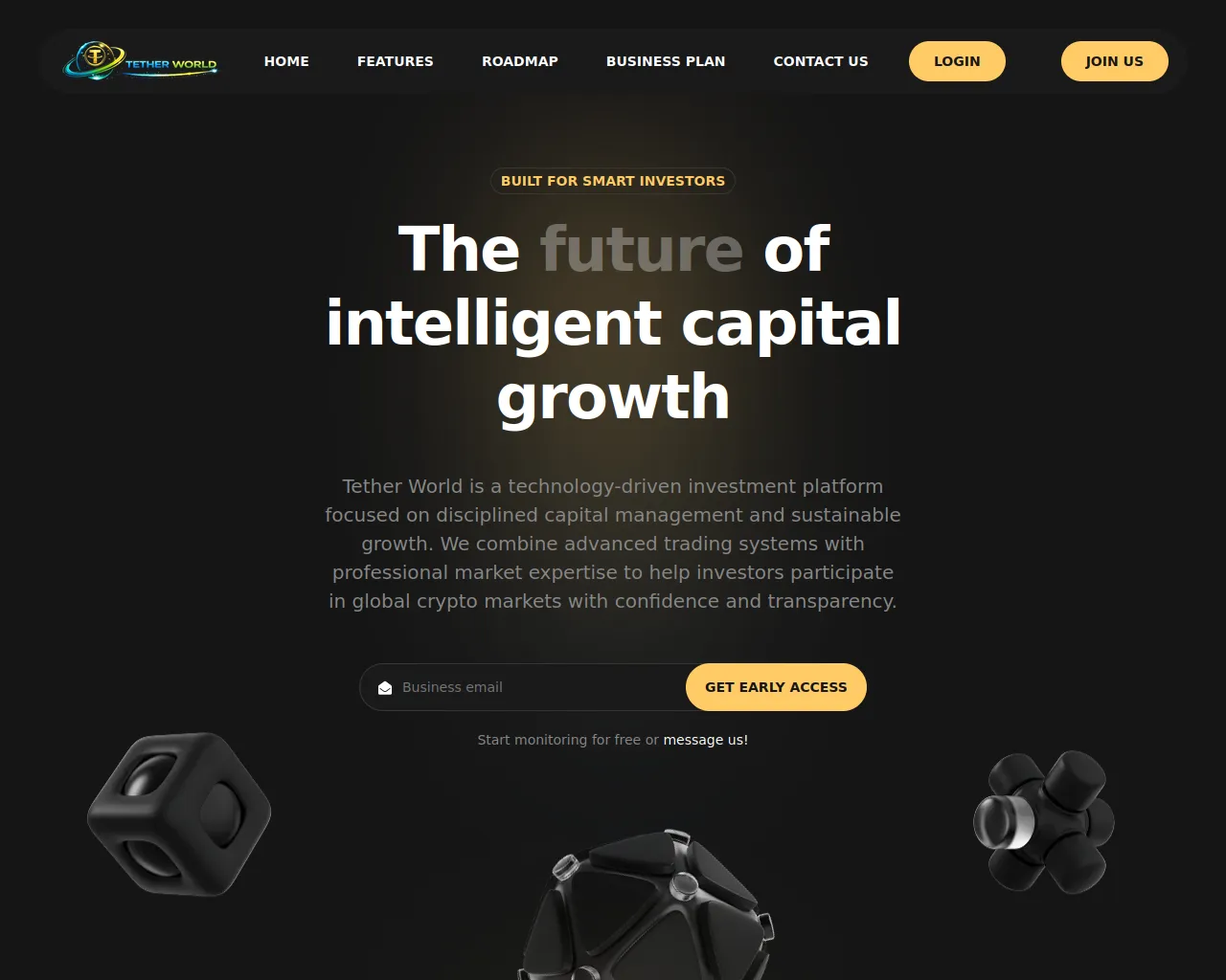 Screenshot of tetherworld.live