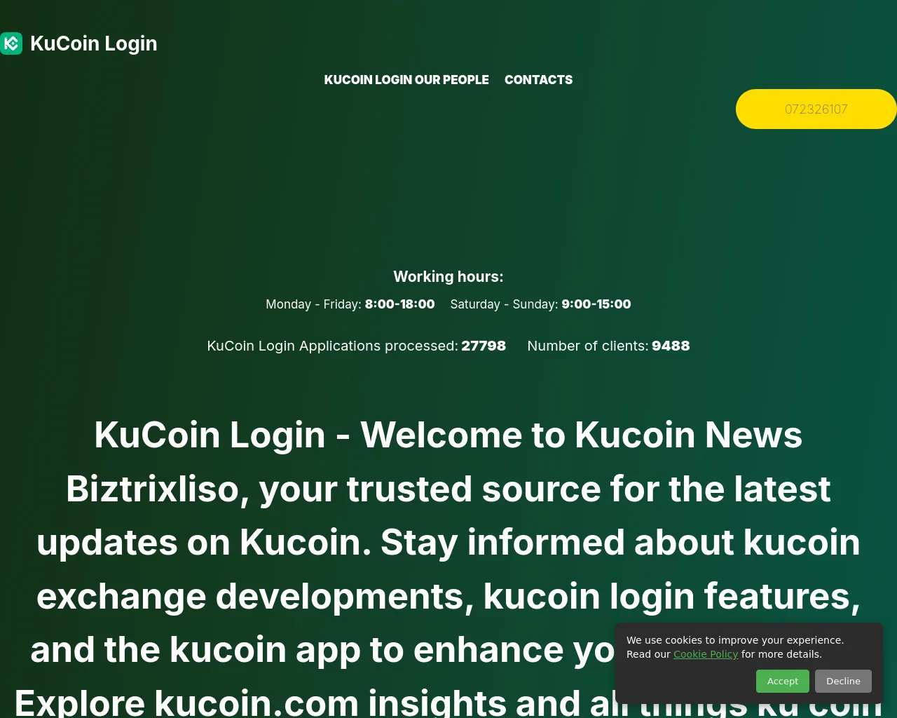 Screenshot of kucoin-login.at