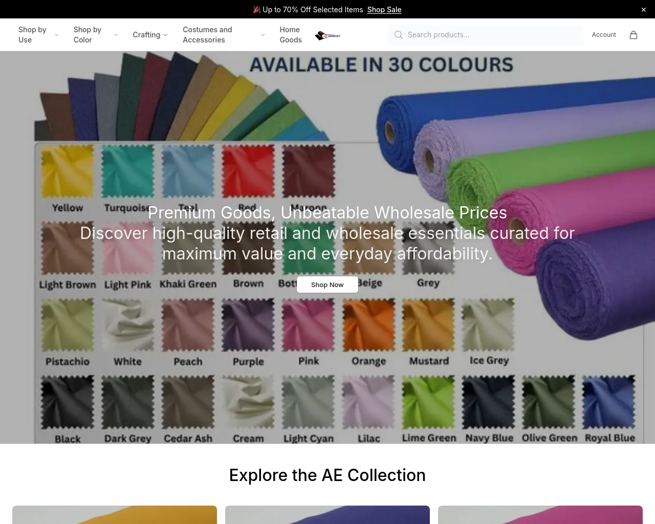 Screenshot of aemodern.shop