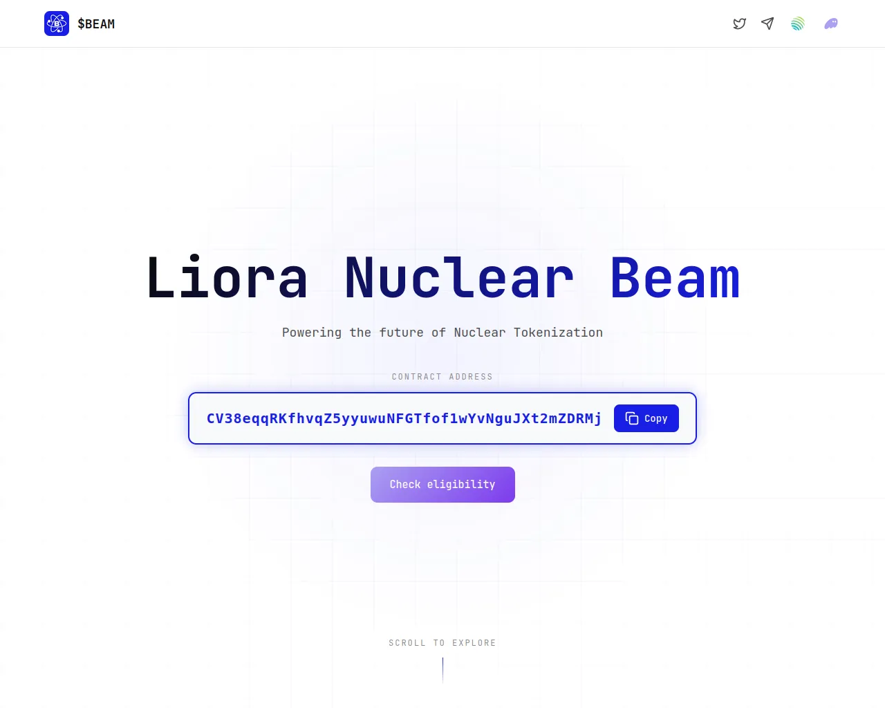 Screenshot of lioranuclearbeam.net
