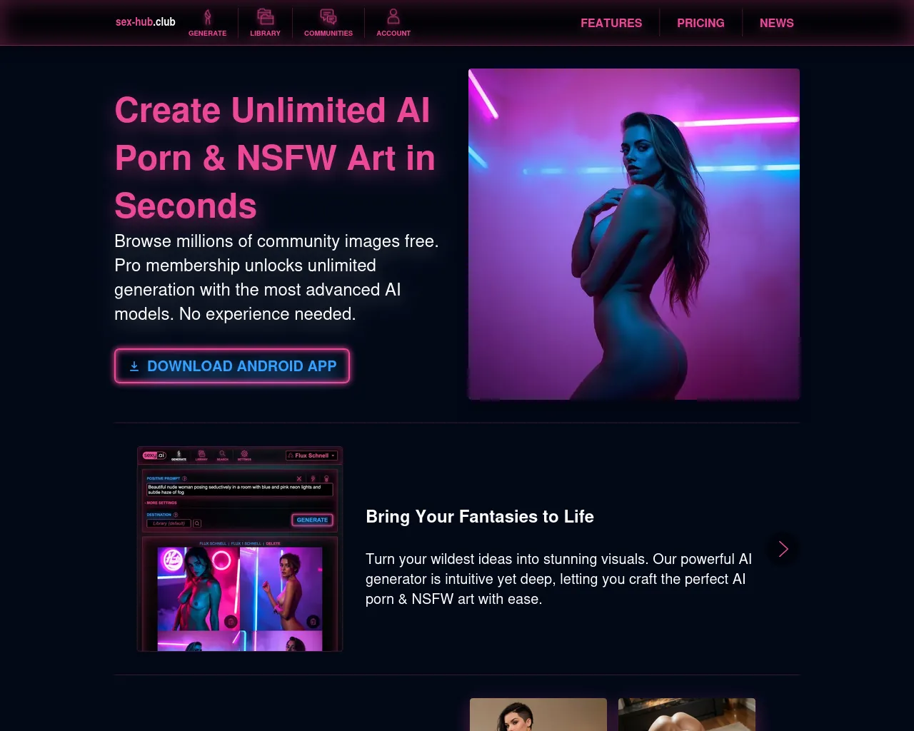 Screenshot of sex-hub.club