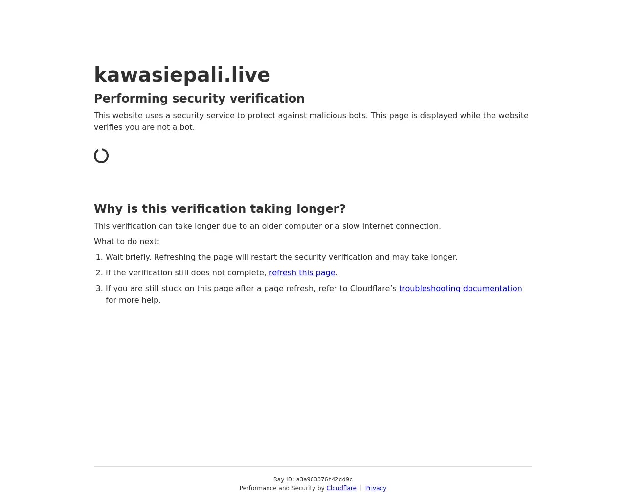 Screenshot of kawasiepali.live
