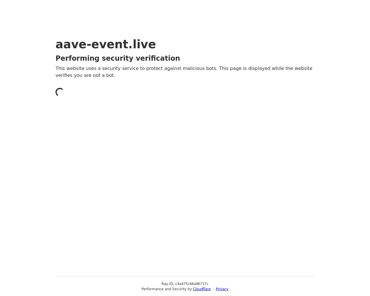 Screenshot of aave-event.live