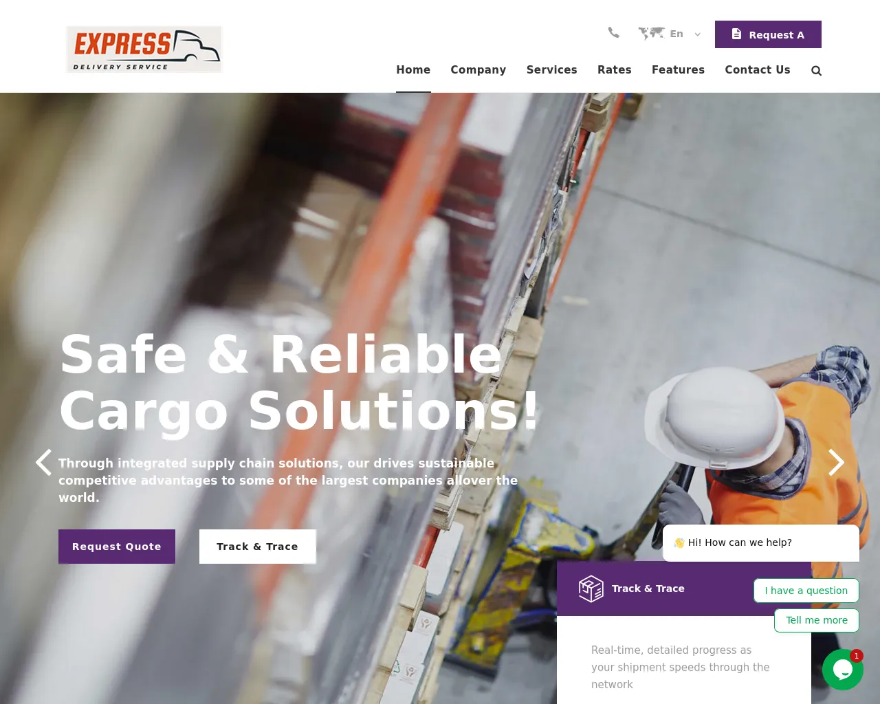 Screenshot of rapid-routeexpress.com
