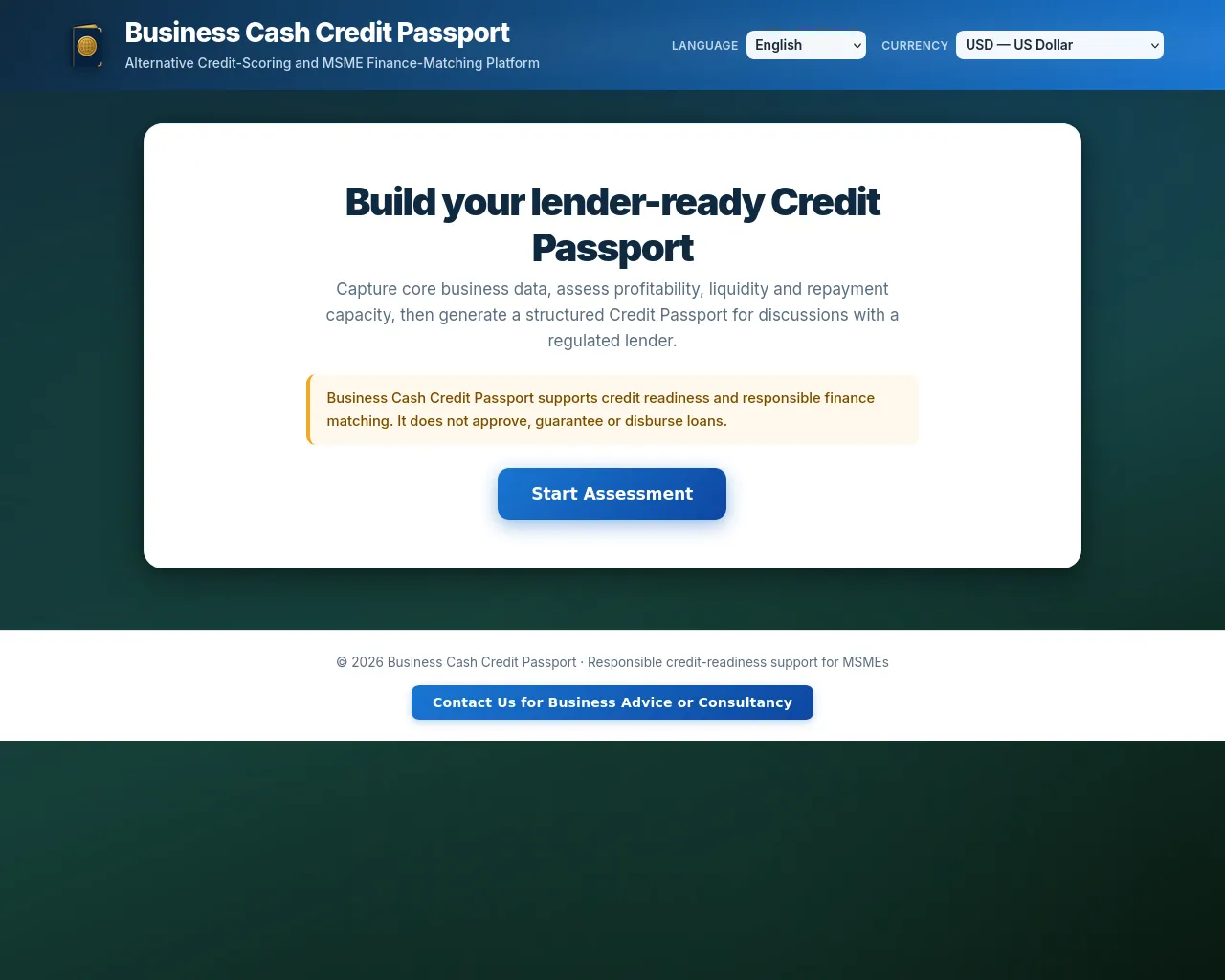 Screenshot of creditanalysisreport.com