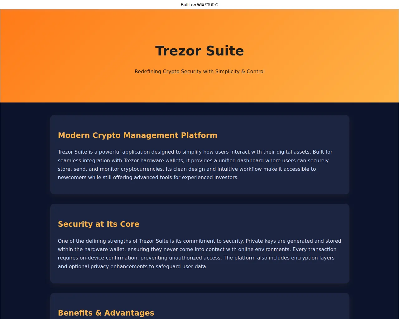 Screenshot of just-suiteapp.wixstudio.com