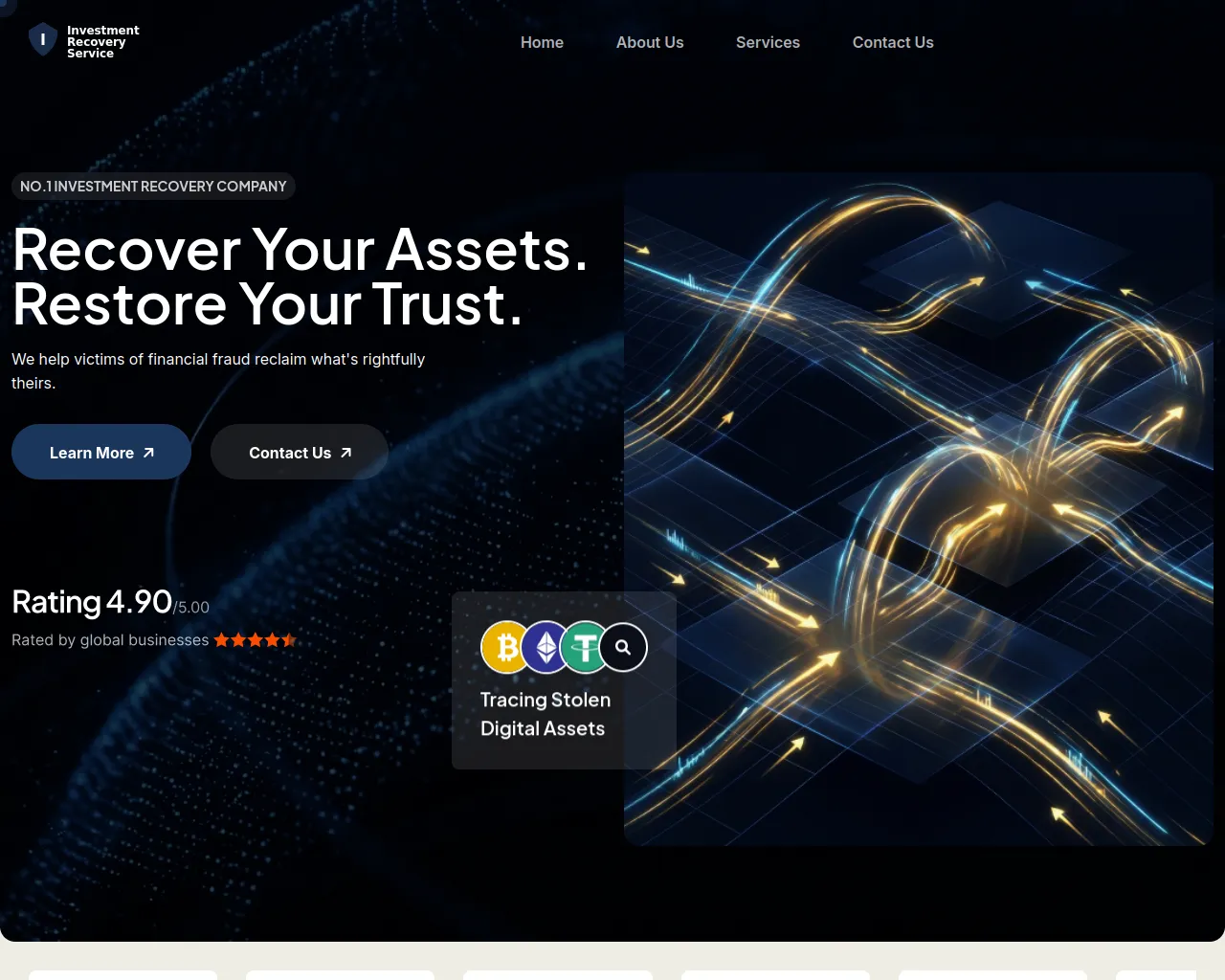Screenshot of investment-recovery-services.com