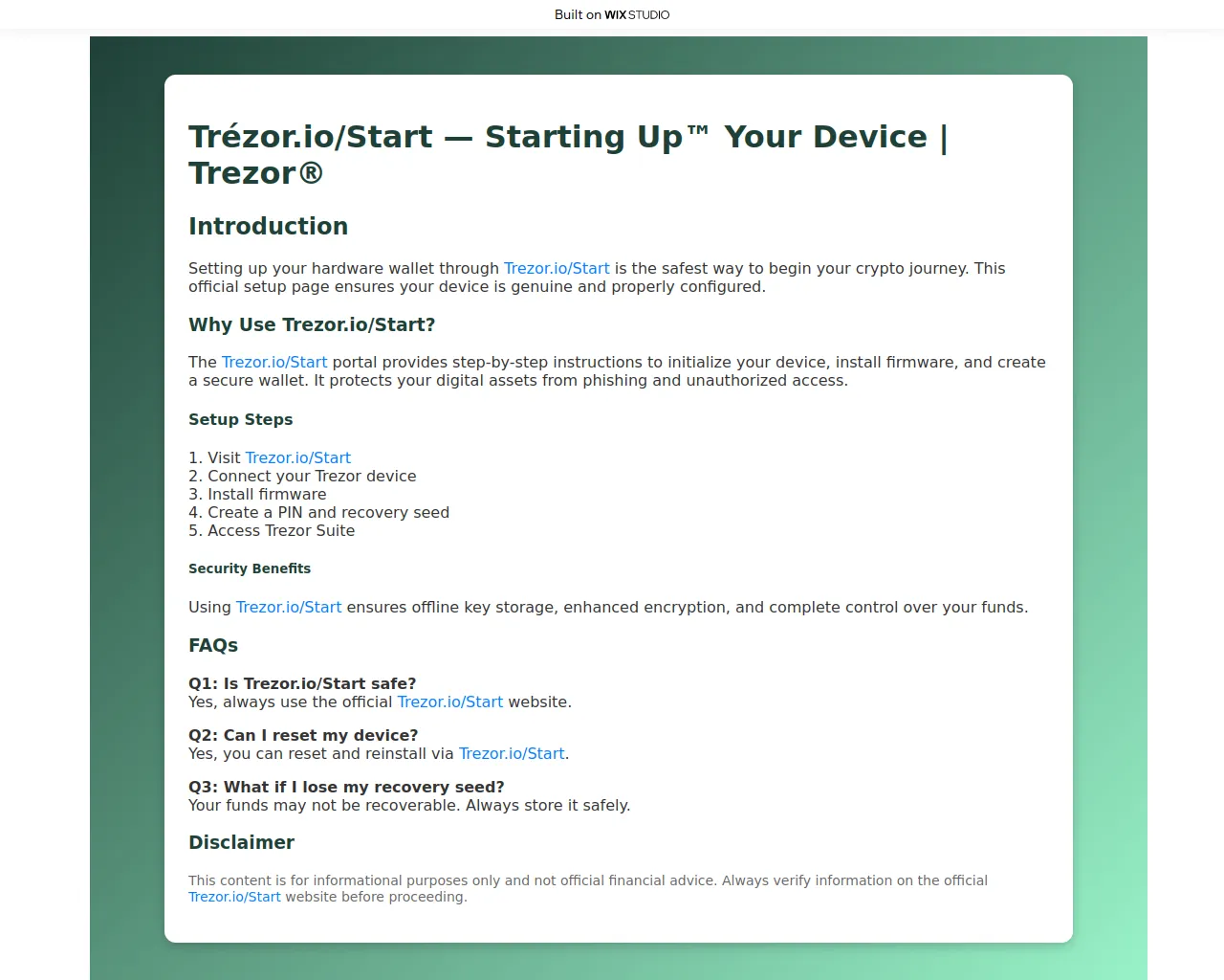 Screenshot of st-rted-trexrio.wixstudio.com