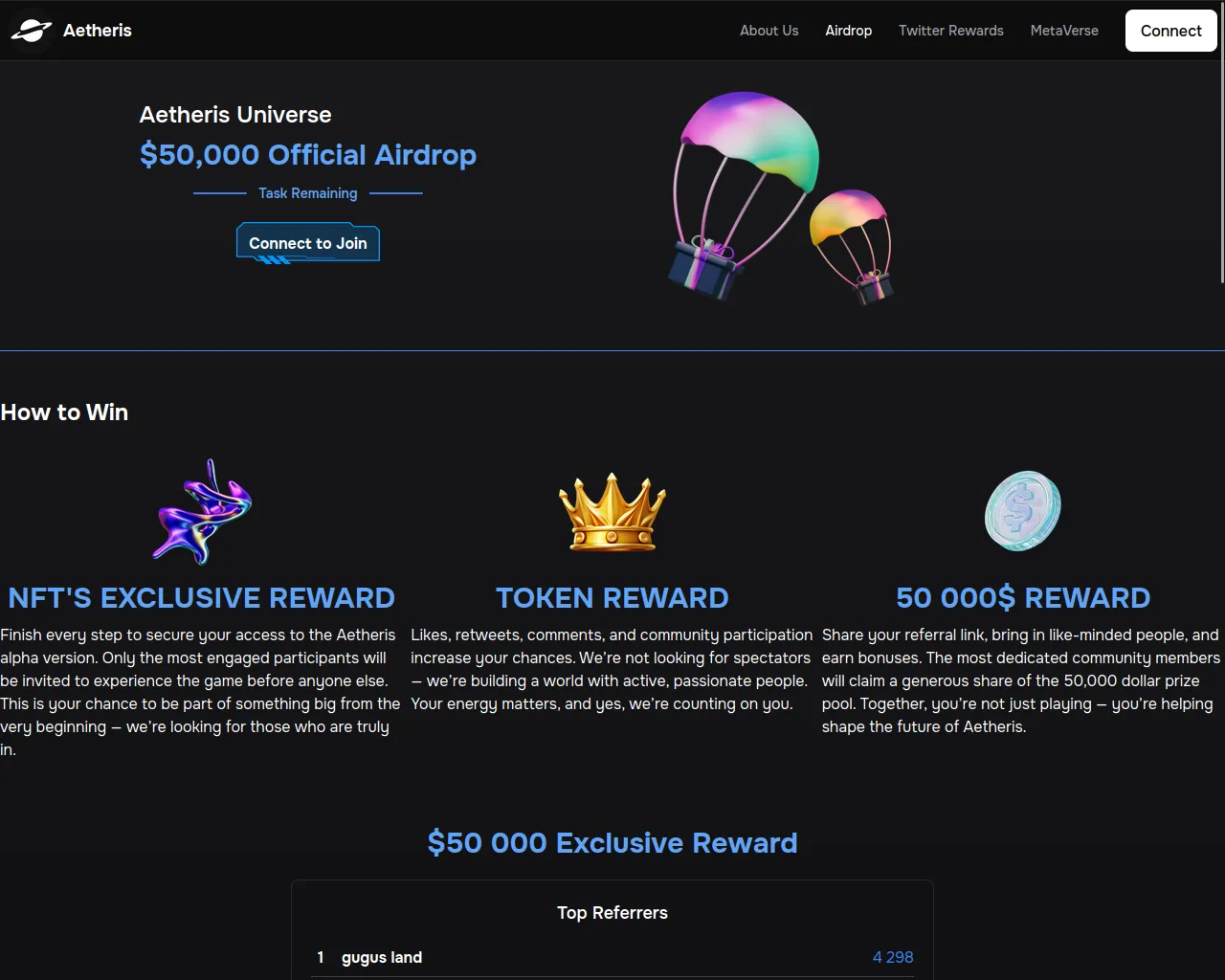 Screenshot of cambria-lobby.xyz