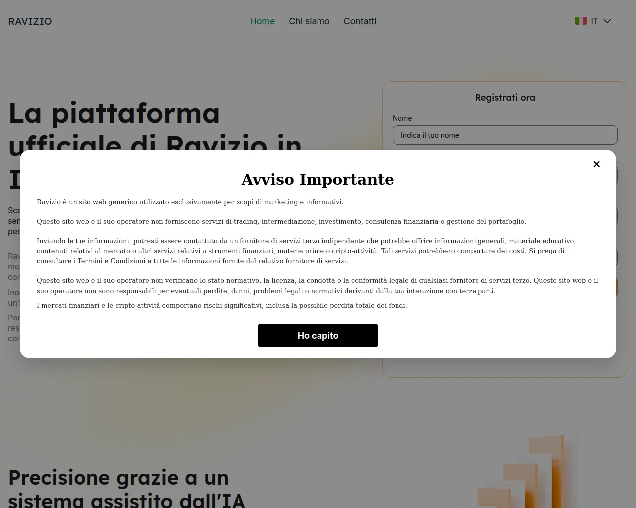 Screenshot of ravizio-it.live