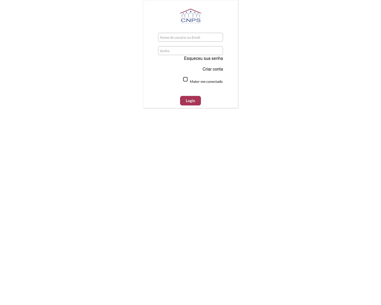 Screenshot of servicos.cnps.cv