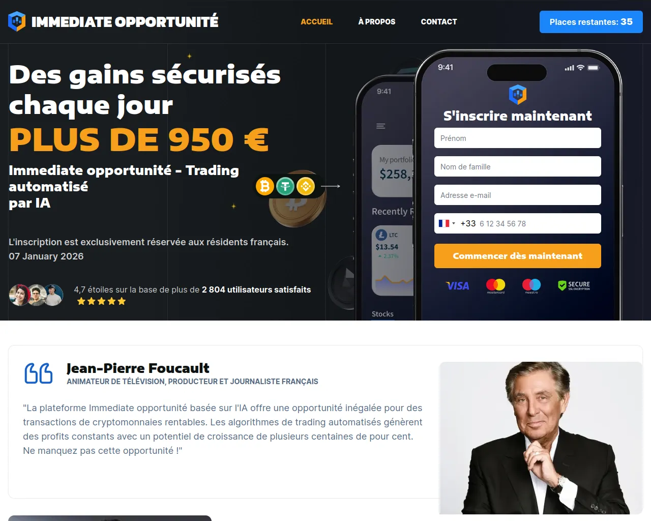 Screenshot of immediate-opportunite.net