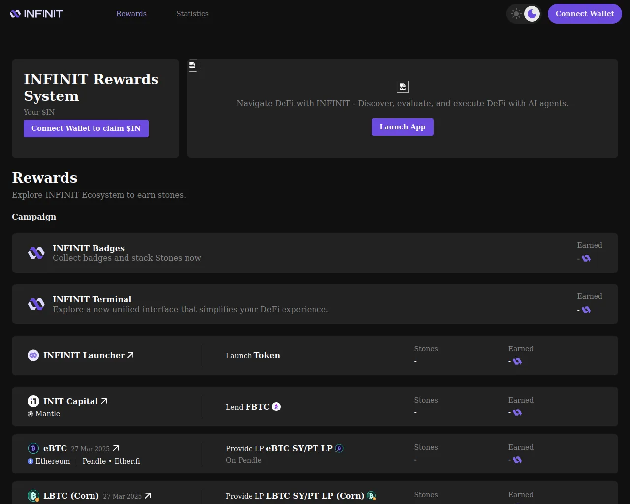 Screenshot of reward-infinit.com