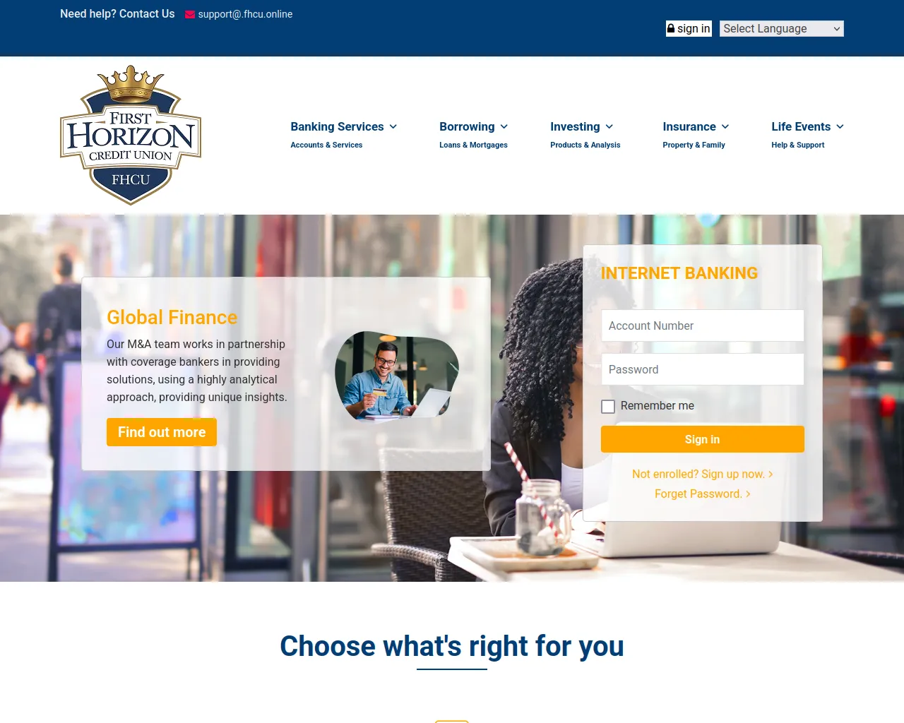 Screenshot of fhcu.online