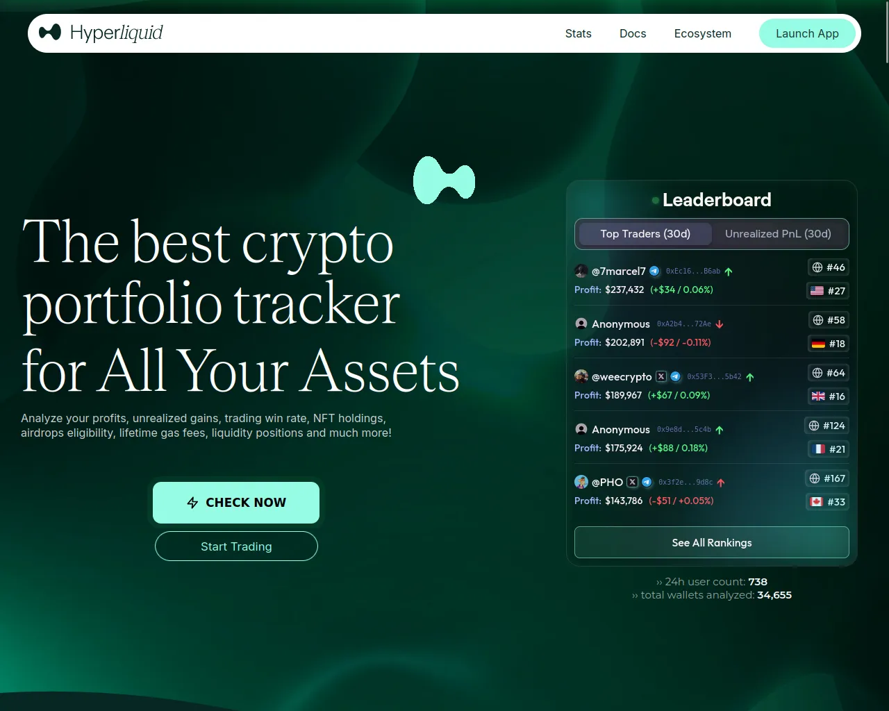 Screenshot of hyper-portfolios.xyz