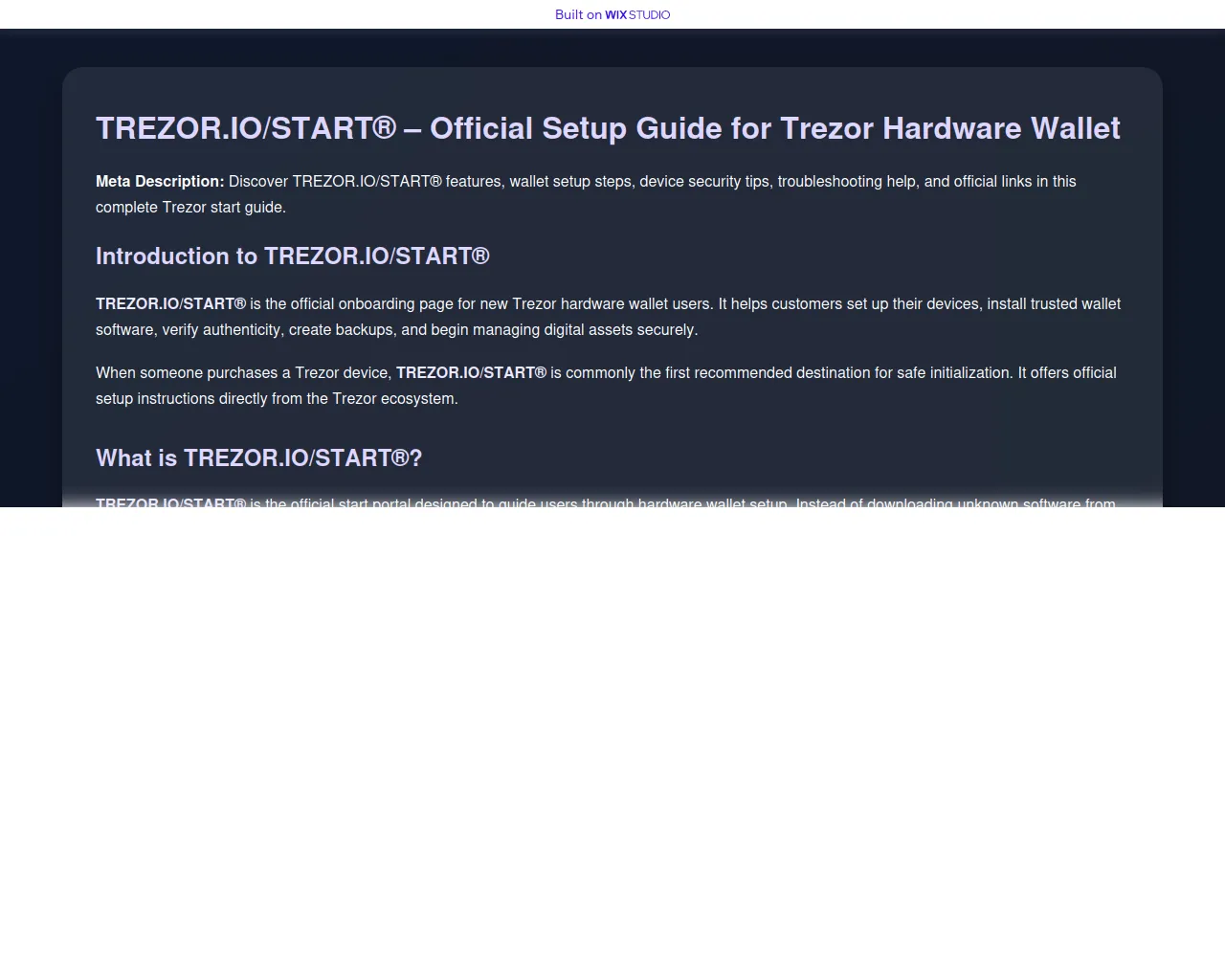 Screenshot of enatrtiotreze.wixstudio.com
